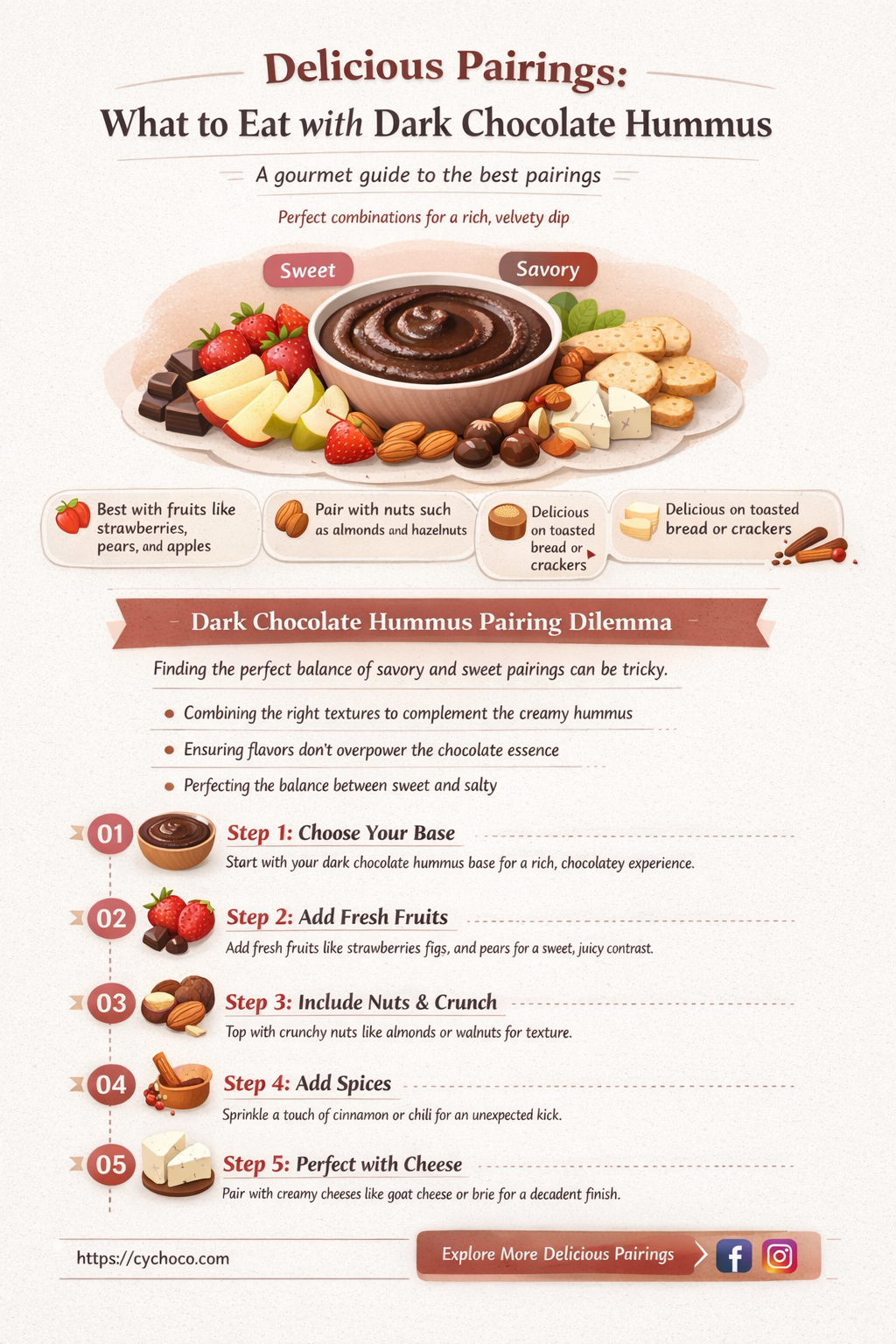 what to eat with dark chocolate hummus