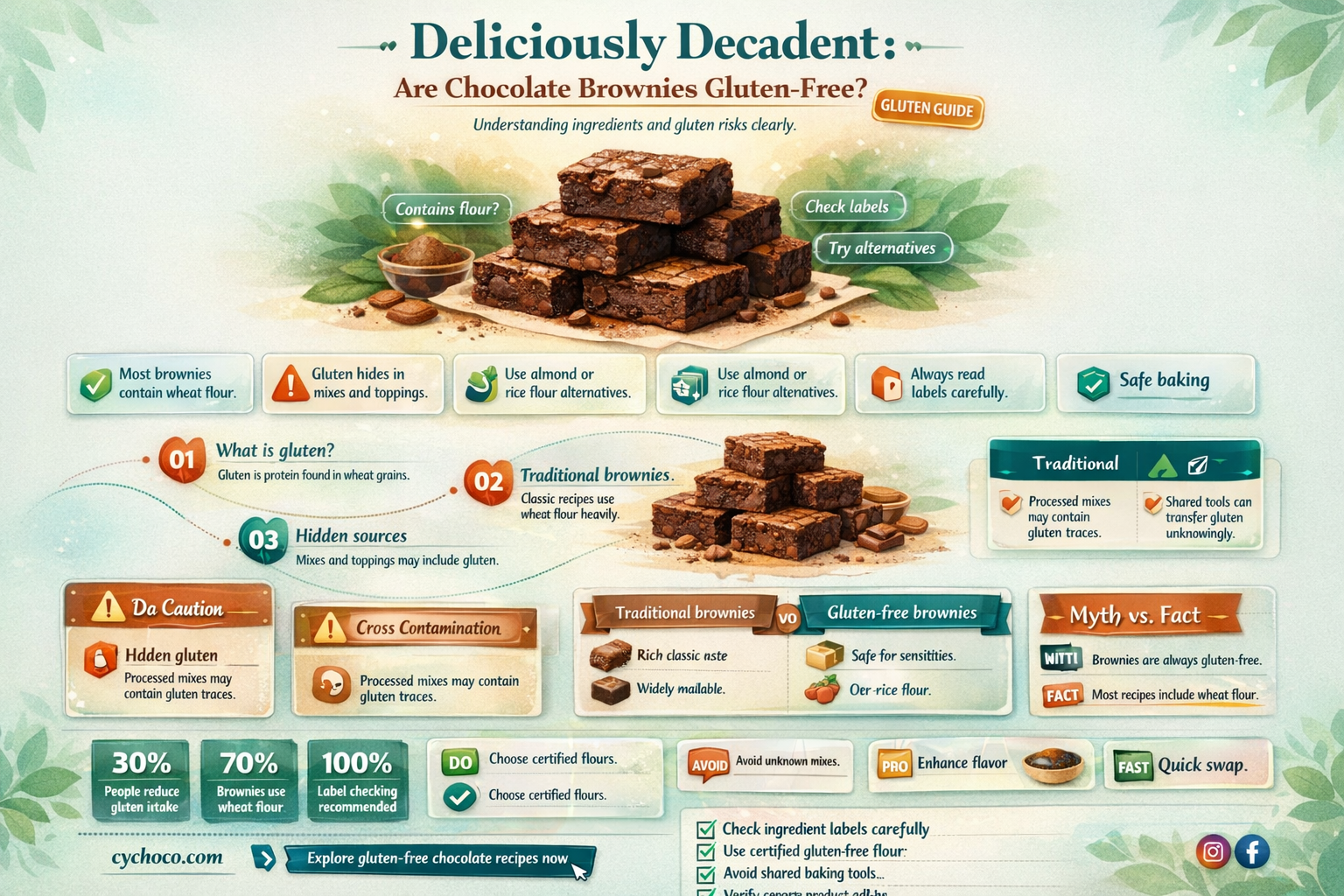 are chocolate brownies gluten free