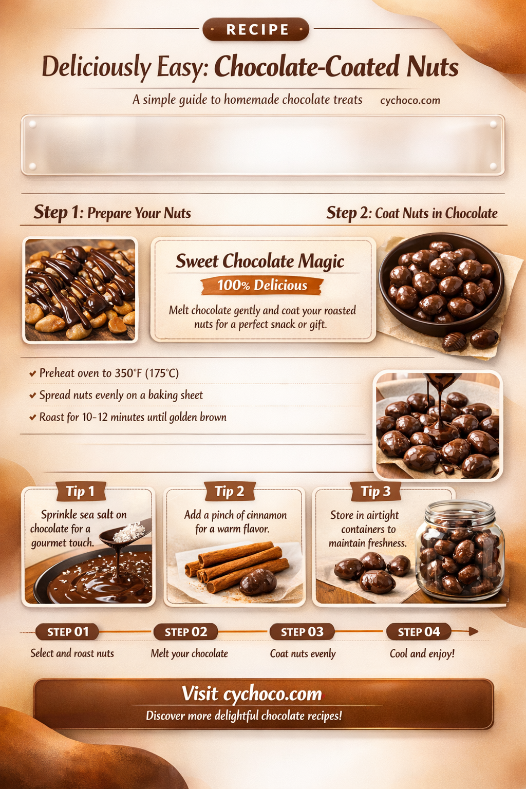 how to make chocolate coated nuts