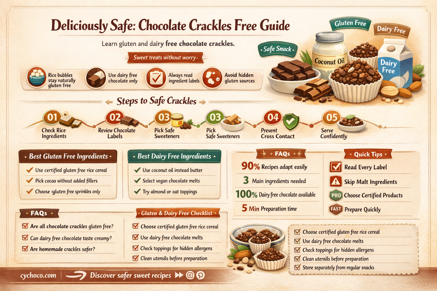 are chocolate crackles gluten and dairy free