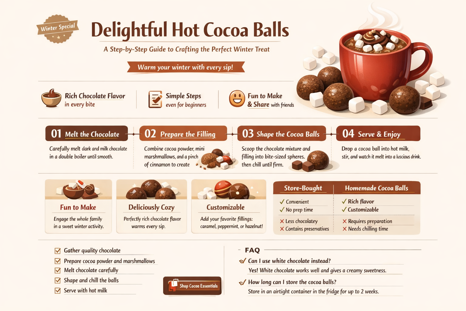 how to make hot cocoa balls