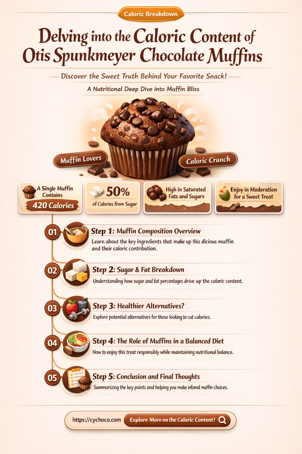 how many calories in a otis spunkmeyer chocolate muffins