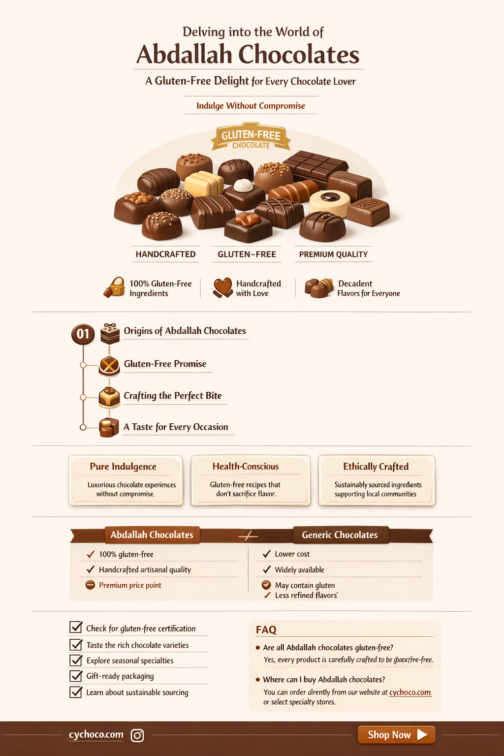 are abdallah chocolates gluten free