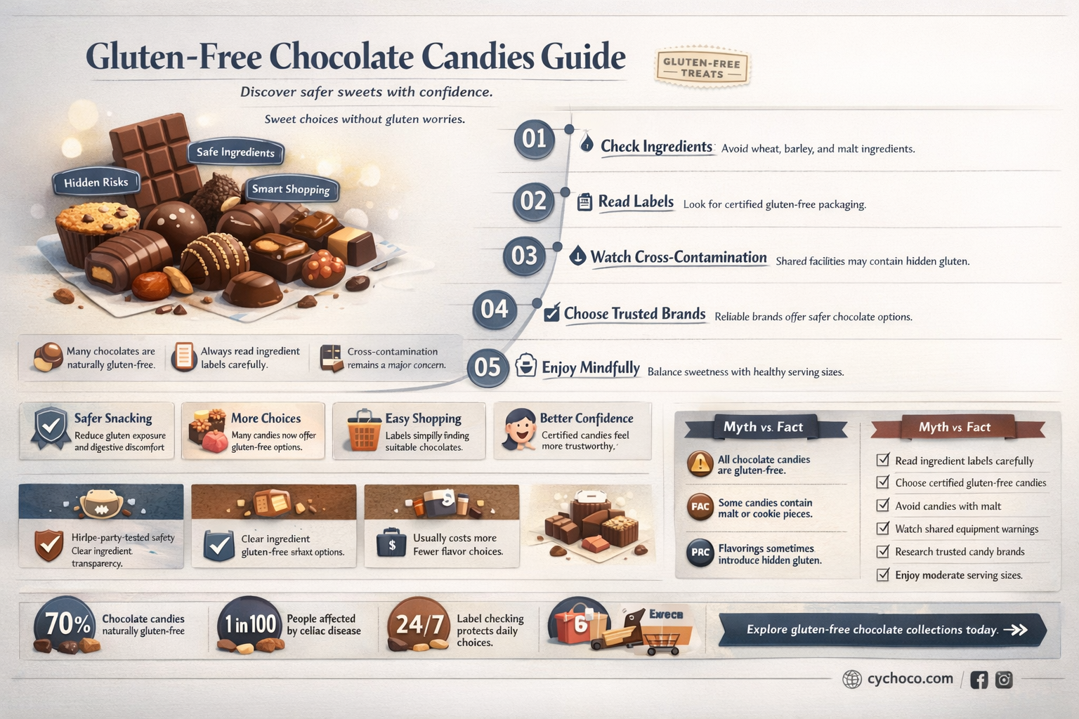 are chocolate candies gluten free