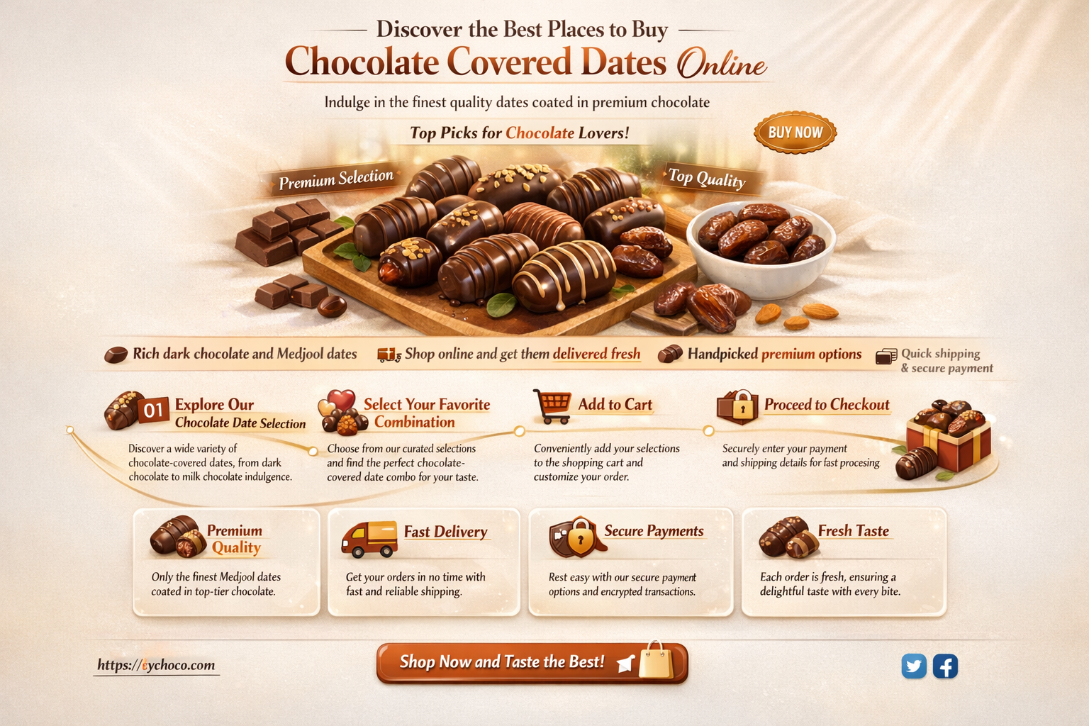 where to buy chocolate covered dates