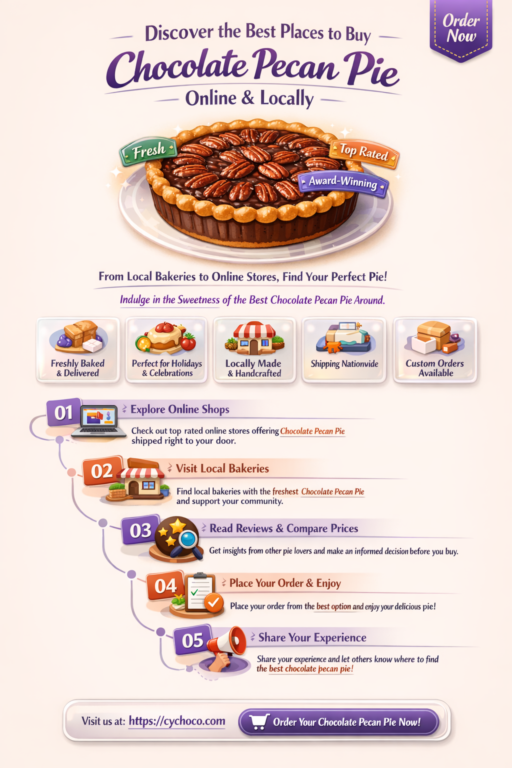 where to buy chocolate pecan pie
