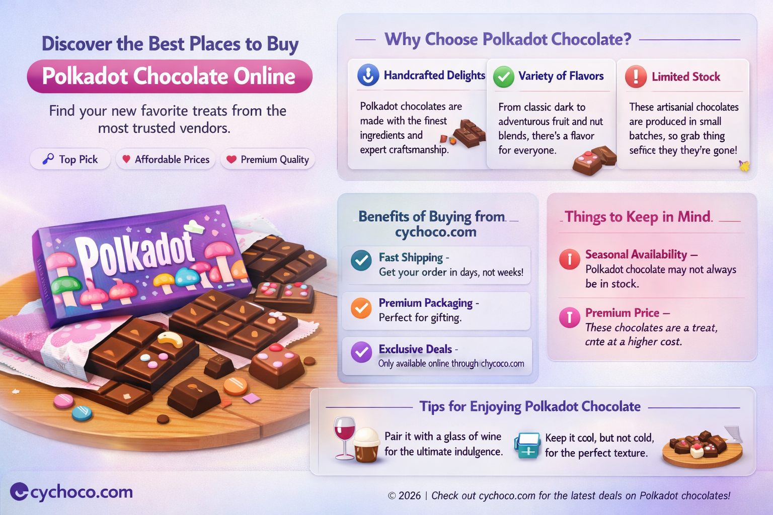 where to buy polkadot chocolate