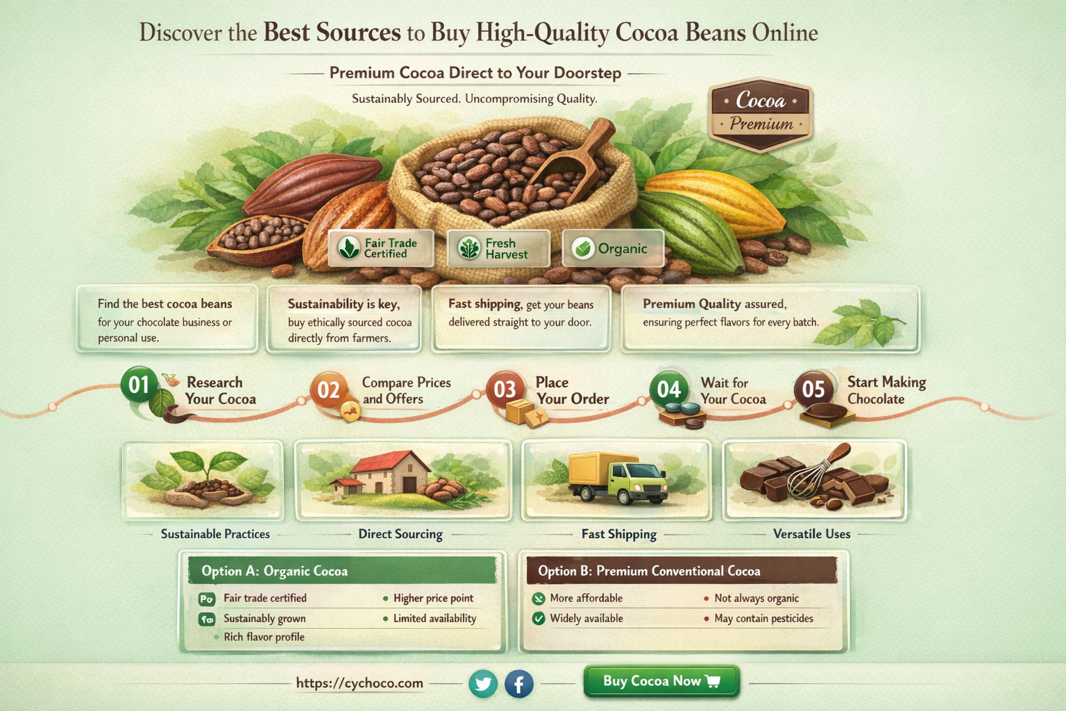 where to buy cocoa beans