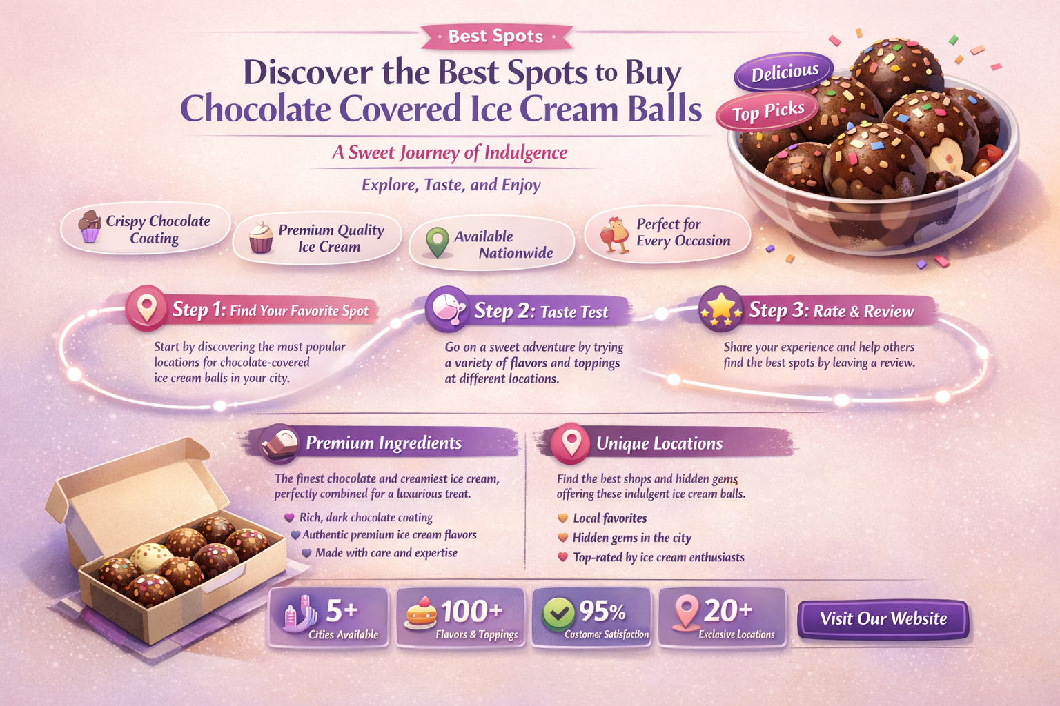 where to buy chocolate covered ice cream balls