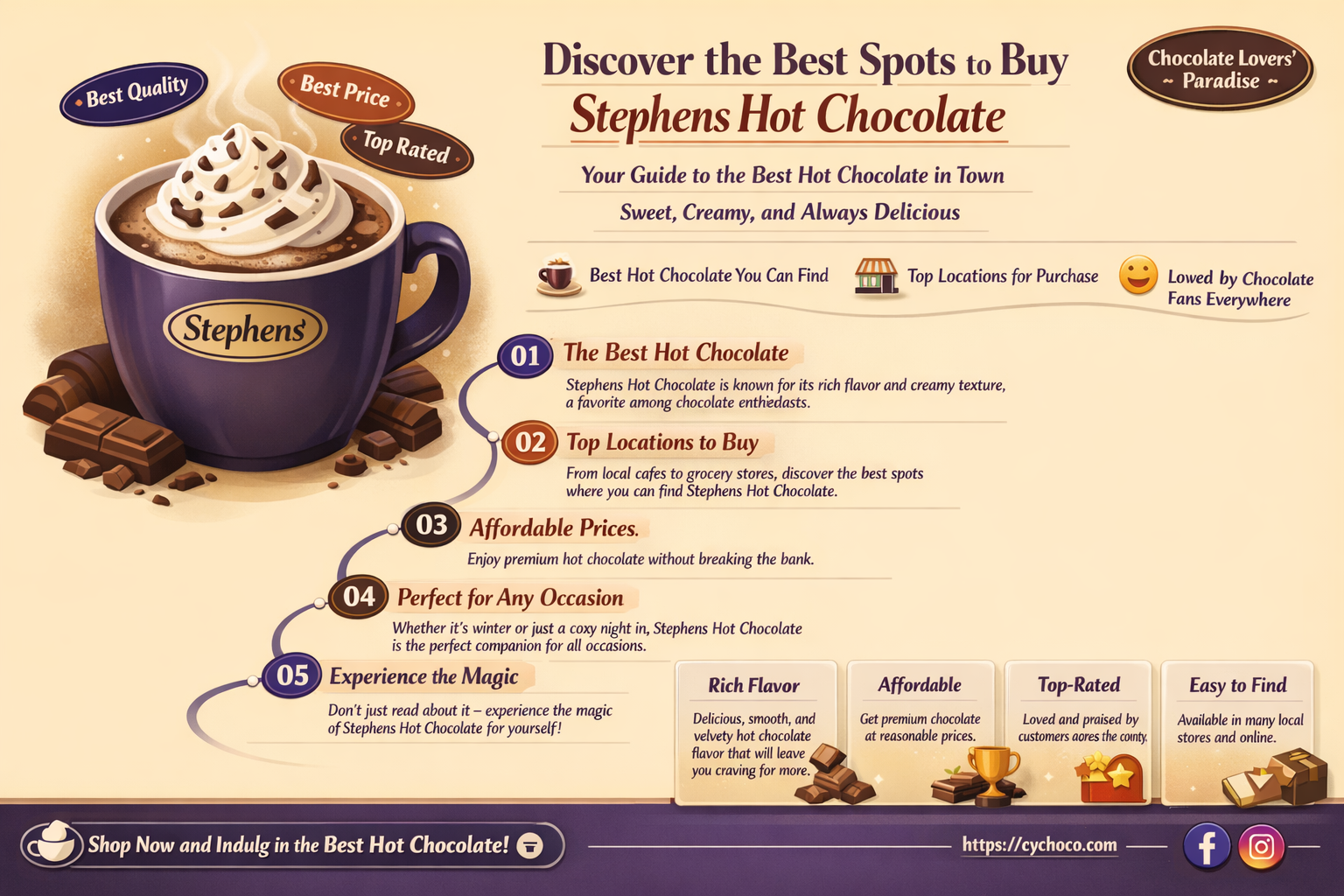 where to buy stephens hot chocolate