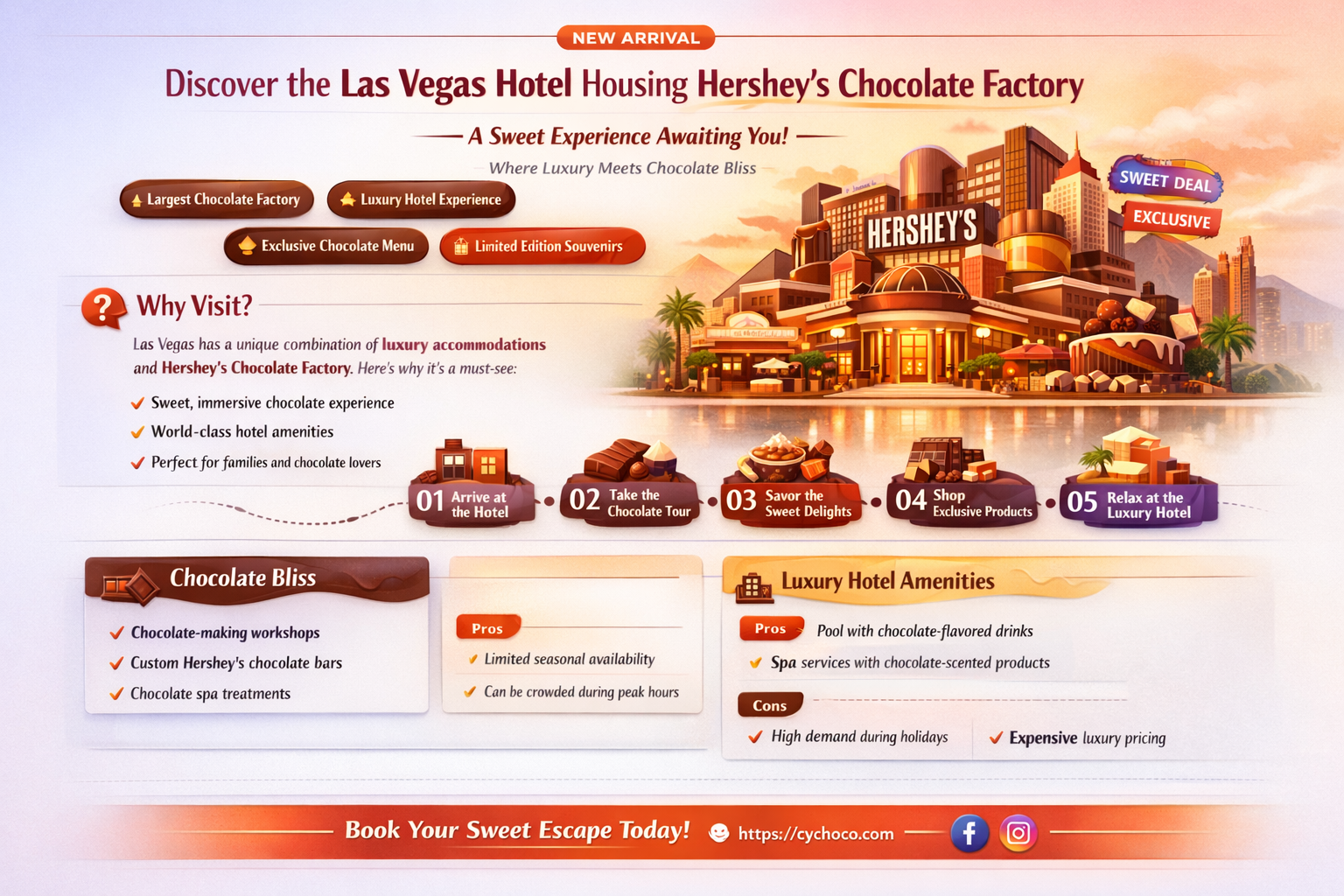 what hotel is hersheys chocolate factory in las vegas