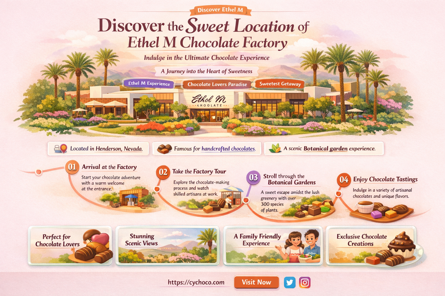 what is the address to the ethel m chocolate factory