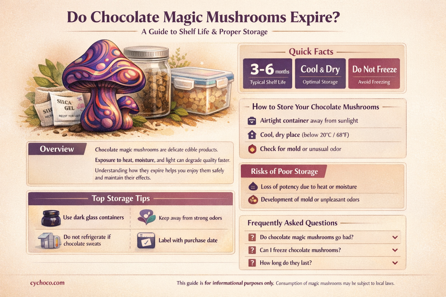 do chocolate magic mushrooms go bad