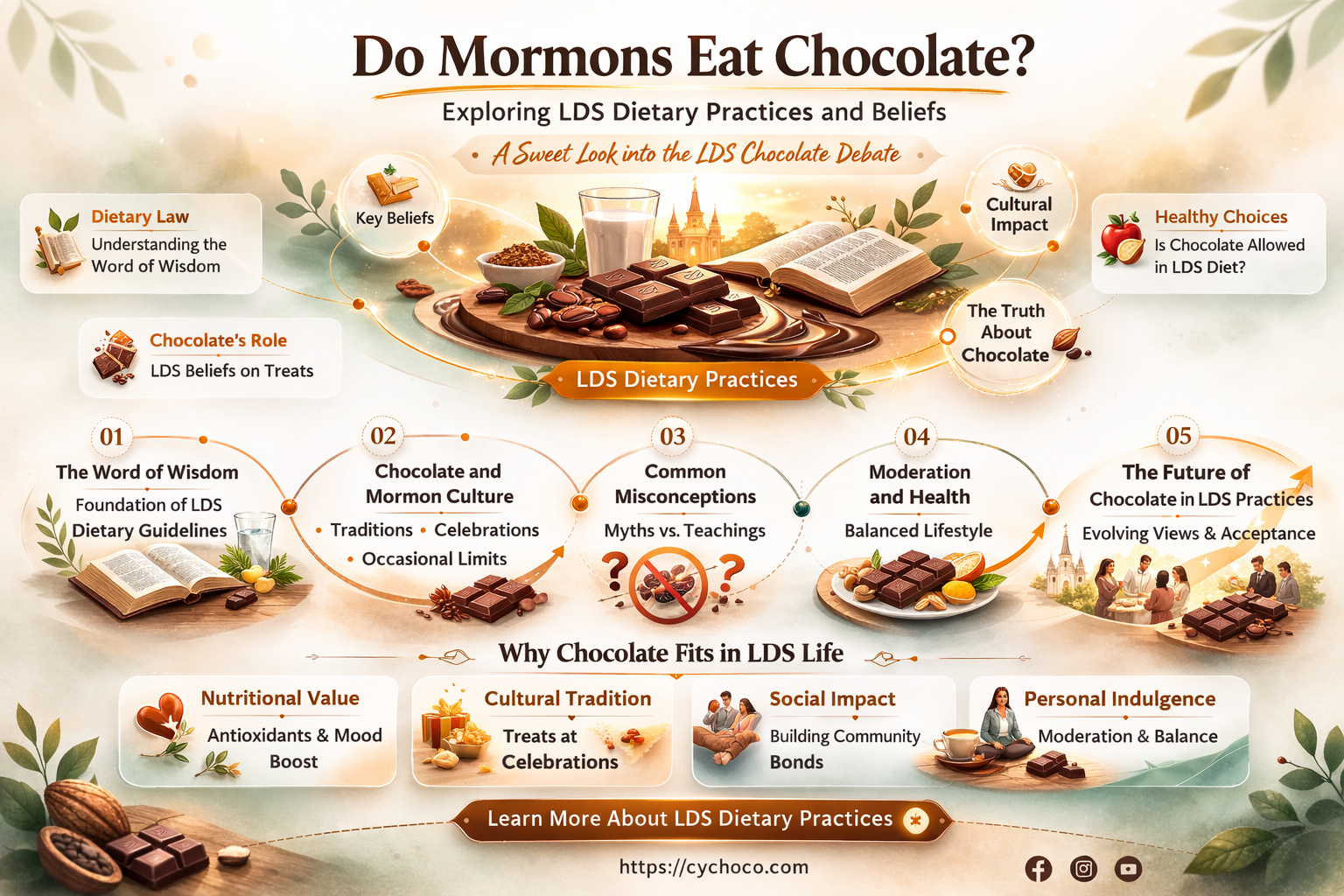 do mormons eat chocolate