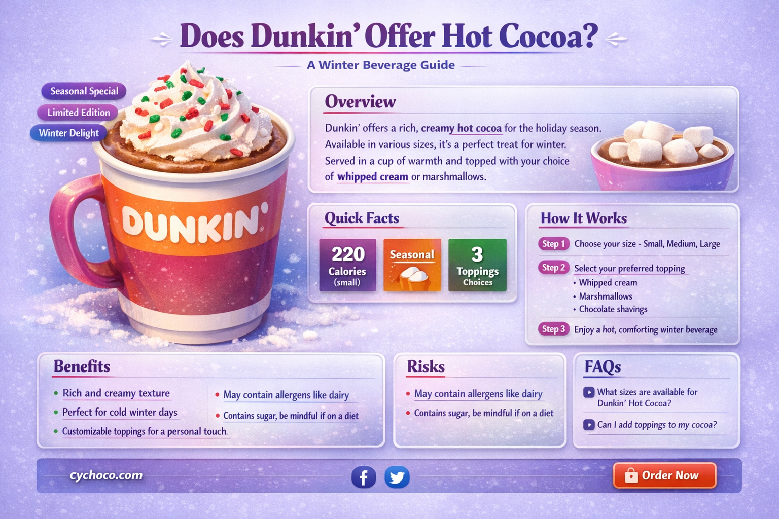 does dunkin have hot cocoa