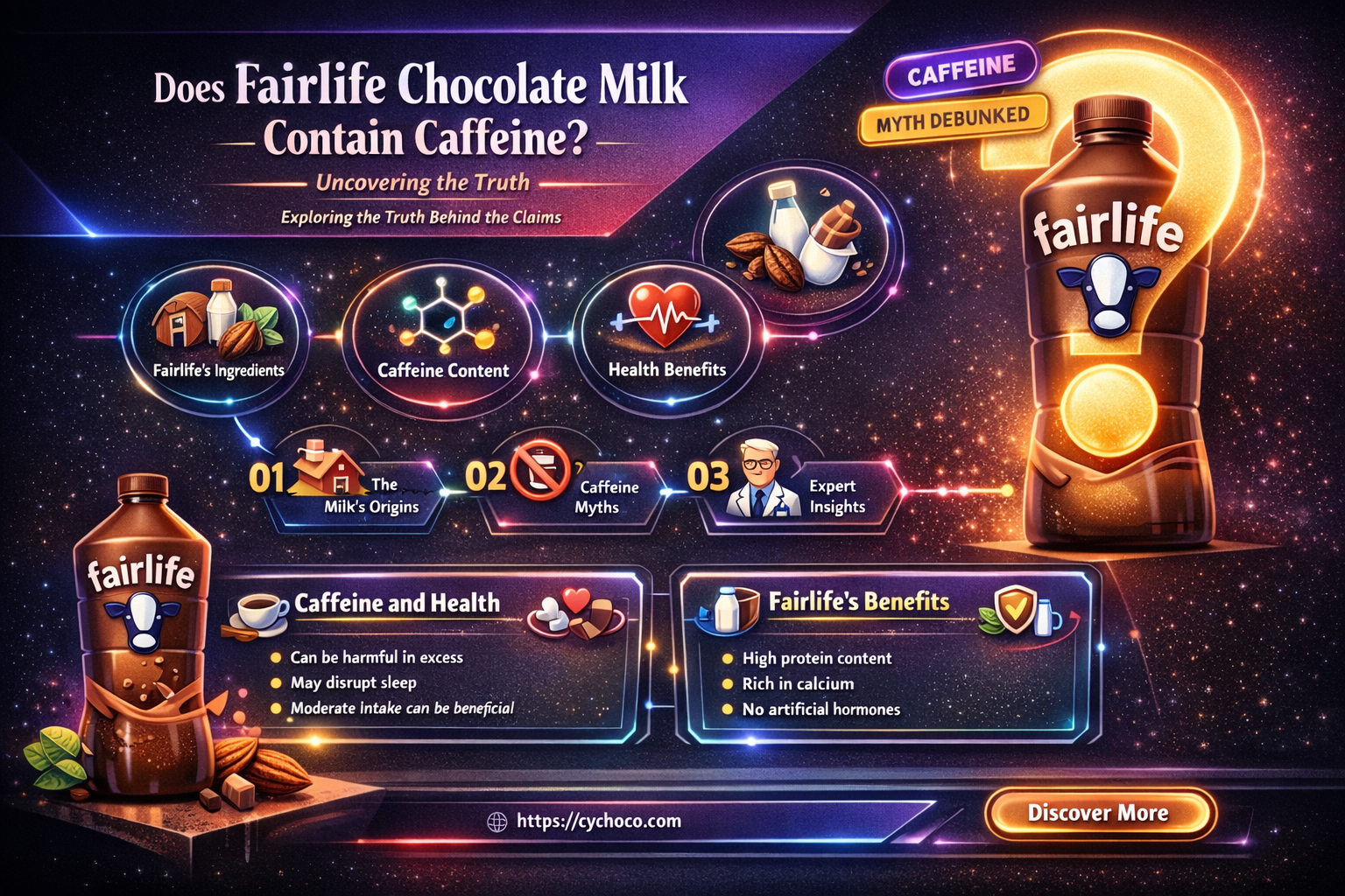 does fairlife chocolate milk have caffeine