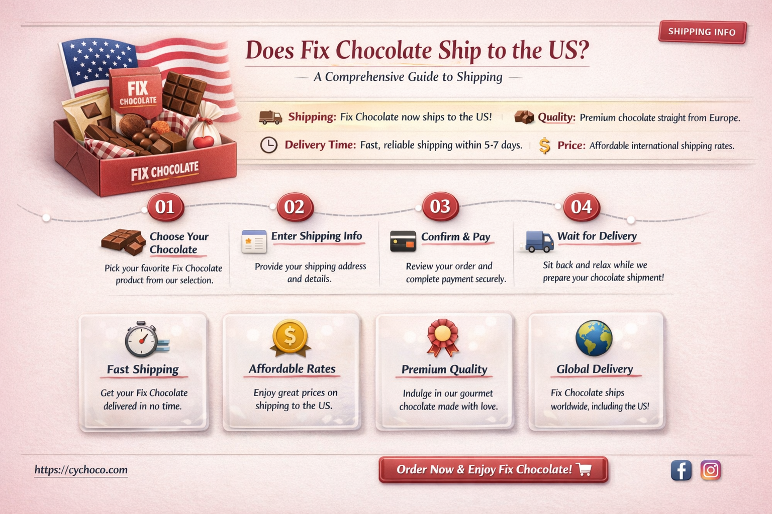 does fix chocolate ship to us