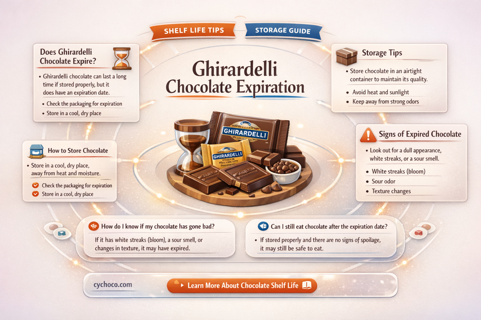 does ghirardelli chocolate go bad