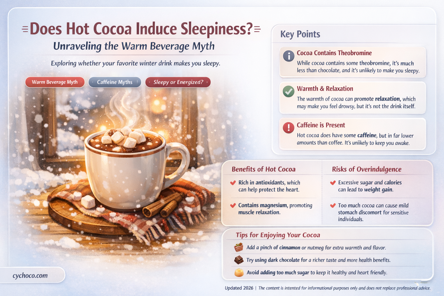 can hot cocoa make you sleepy
