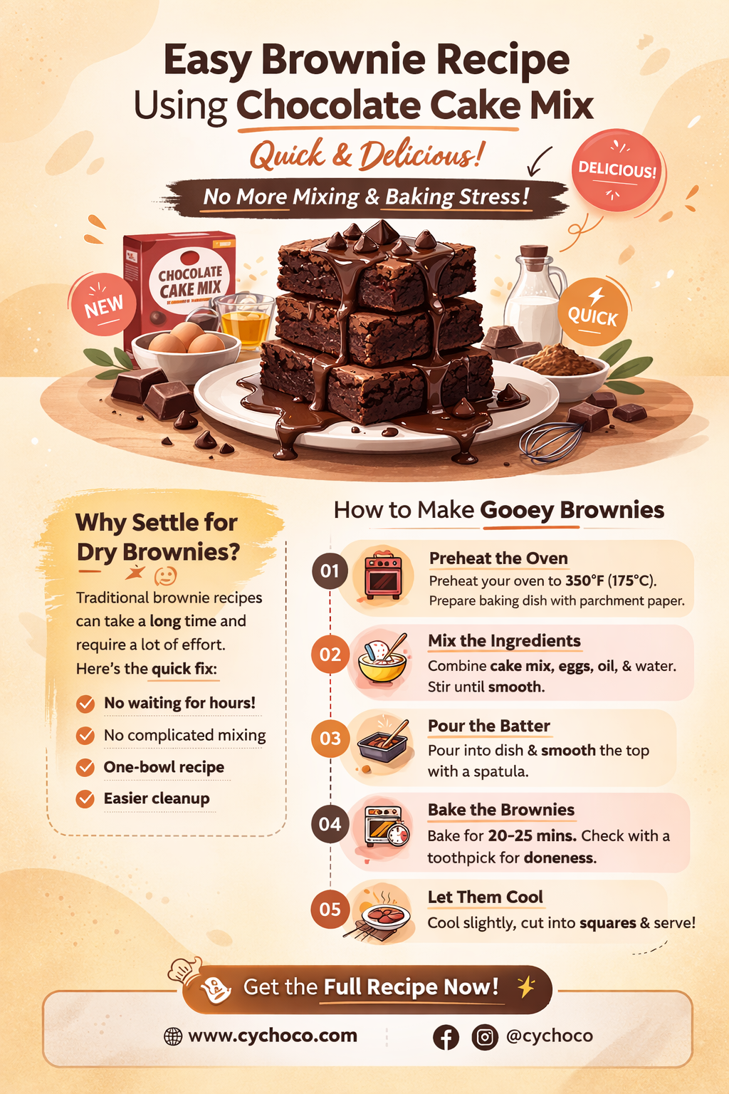 how to make brownies with a chocolate cake mix