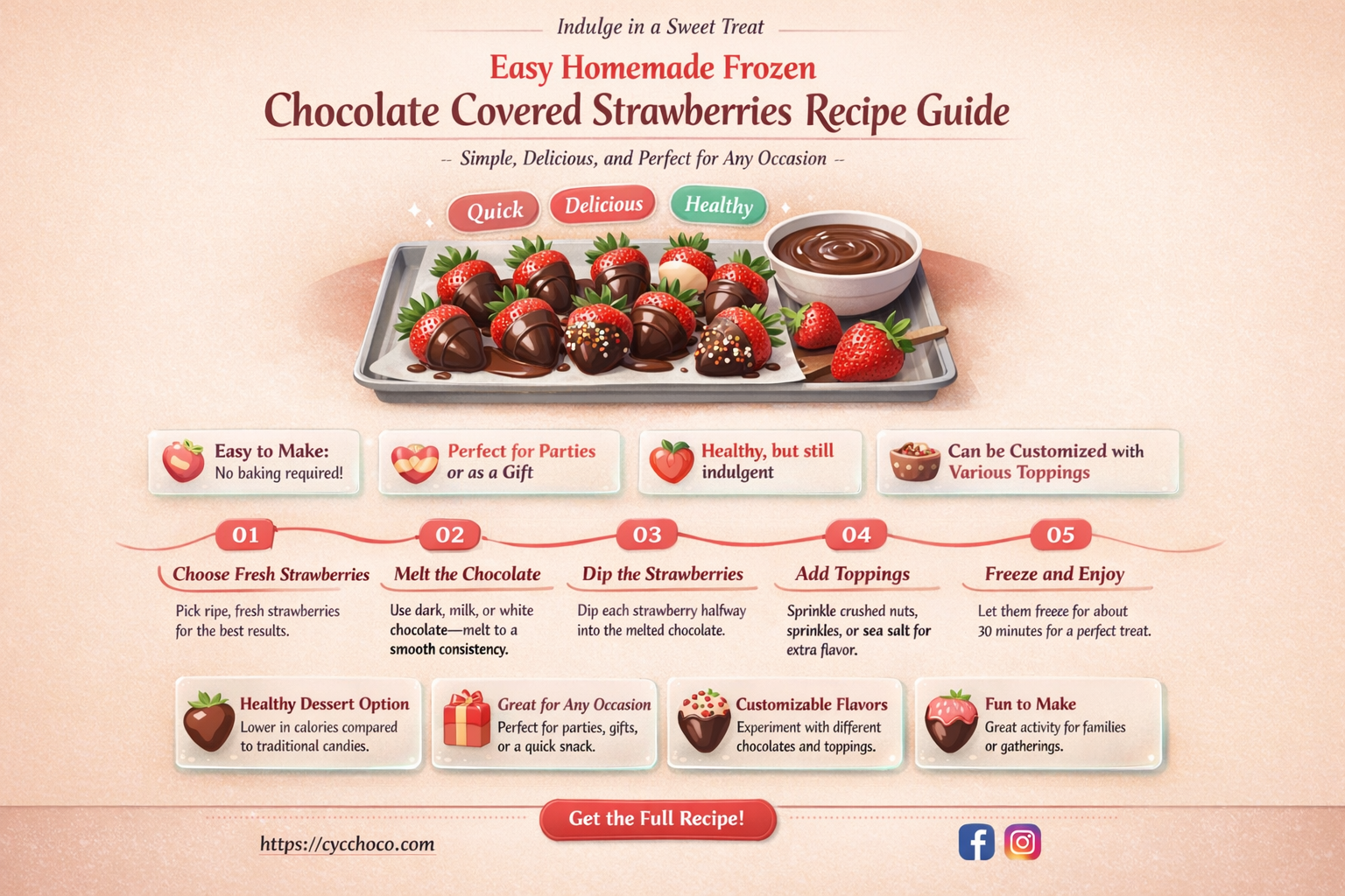how to make frozen chocolate covered strawberries