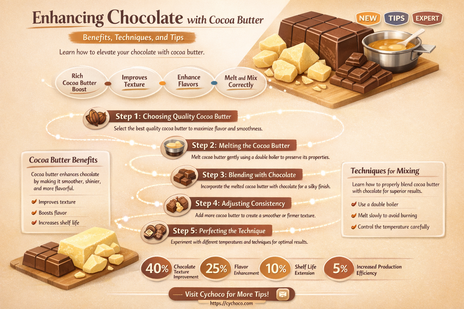 can i add cocoa butter to chocolate