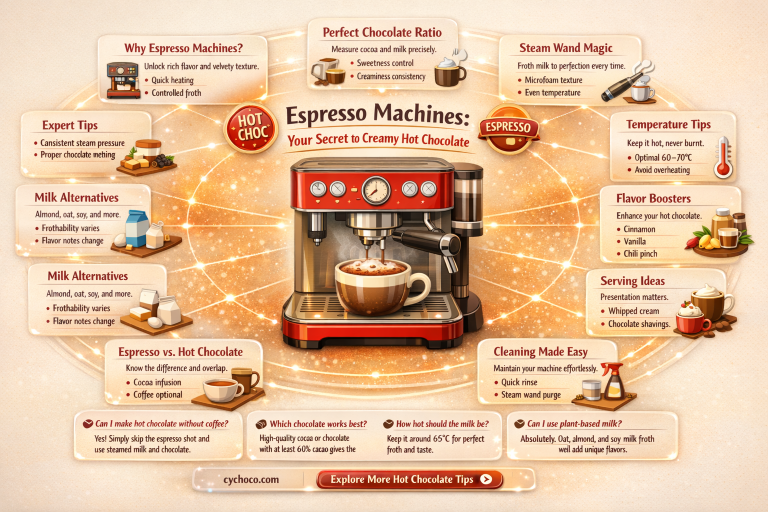 can espresso machines make hot chocolate
