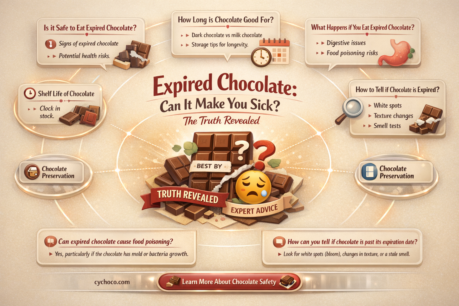 can eating out of date chocolate make you ill