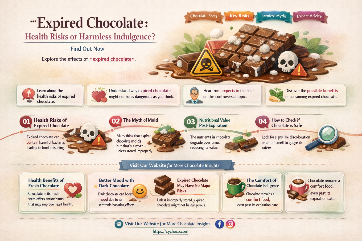 is expired chocolate bad for you