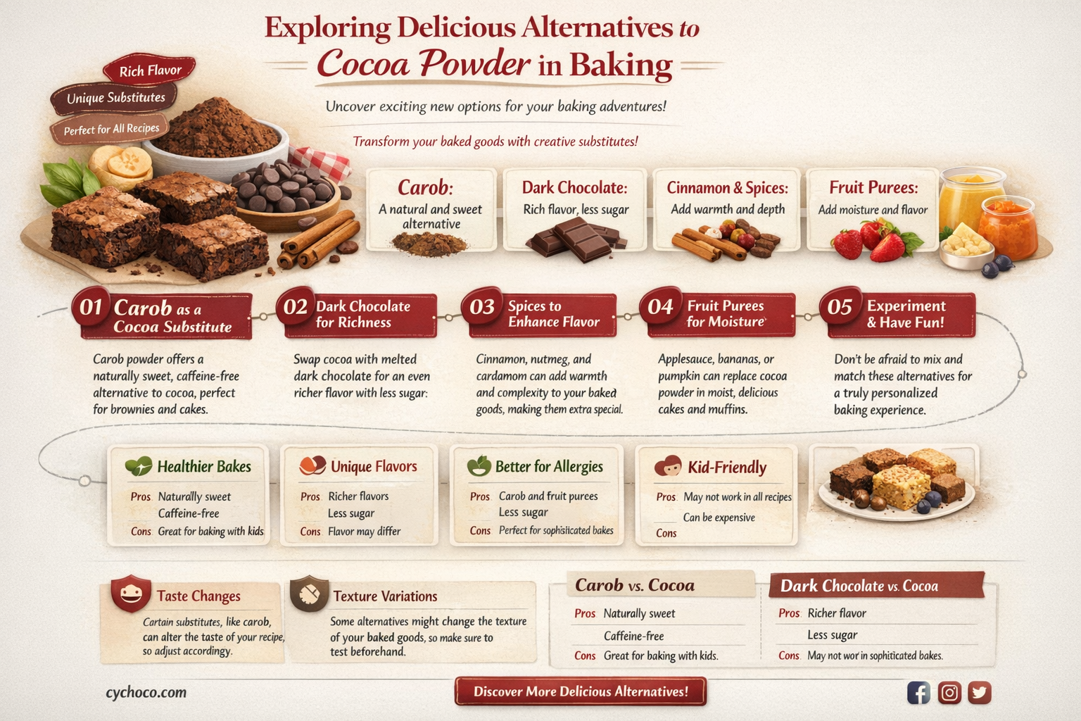 what to use in place of cocoa powder