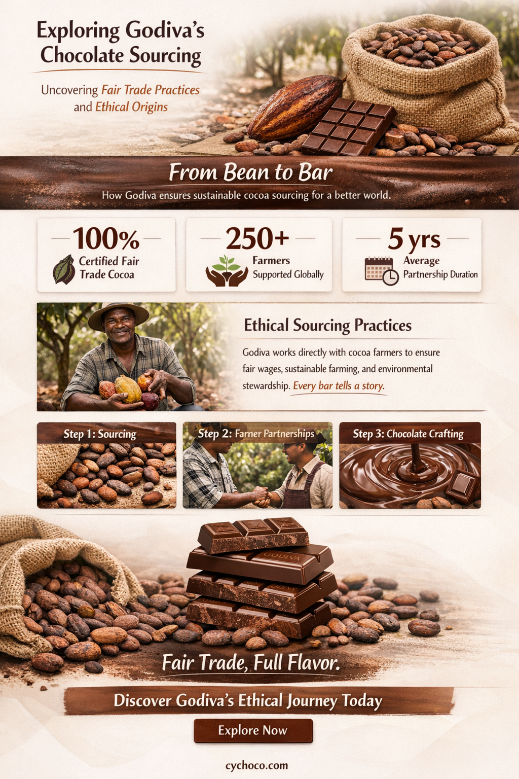 does godiva use fair trade chocolate