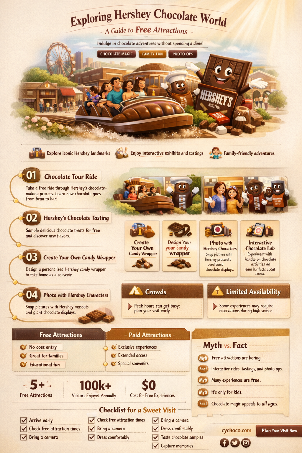 is hershey chocolate world free