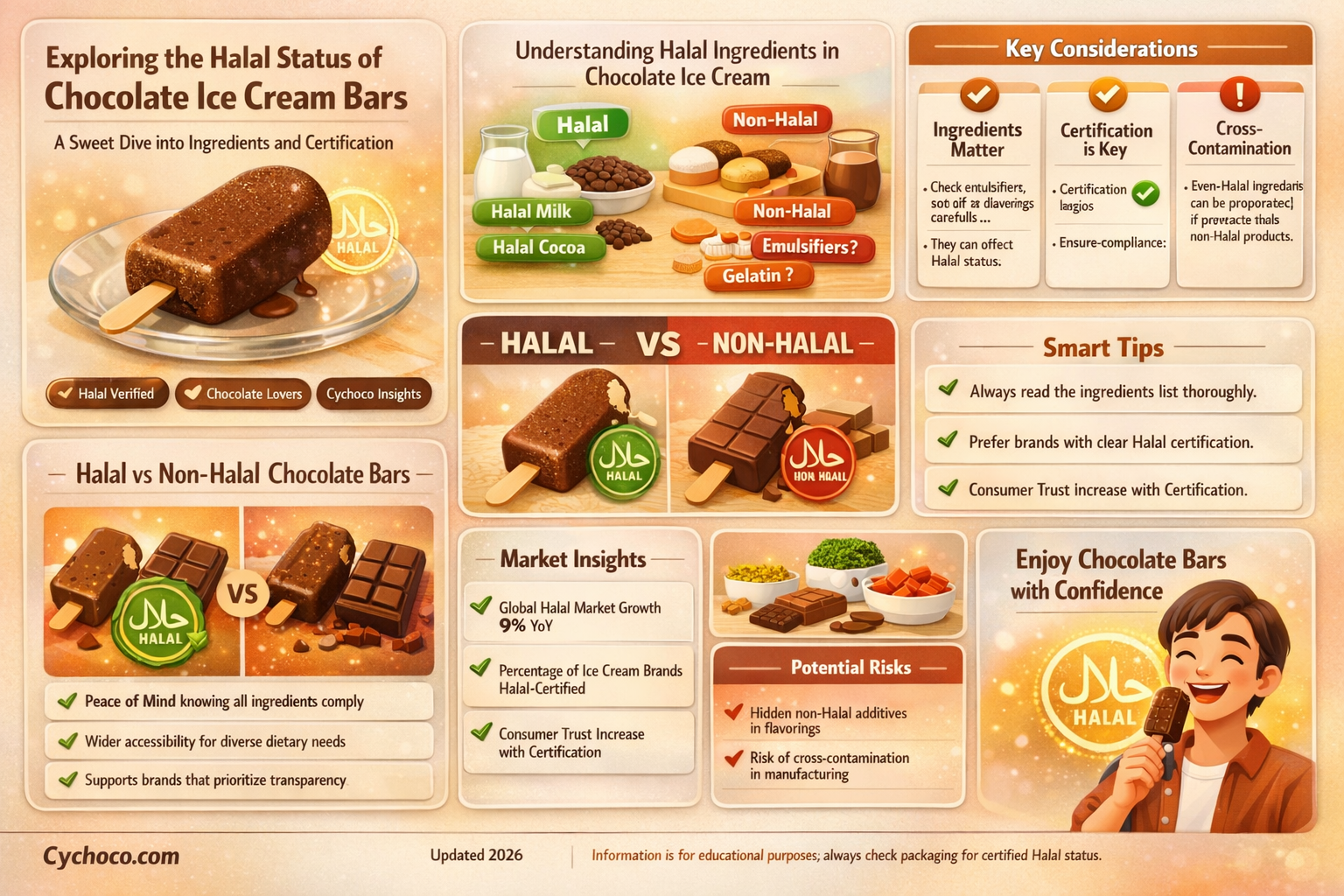 is chocolate ice cream bars haram