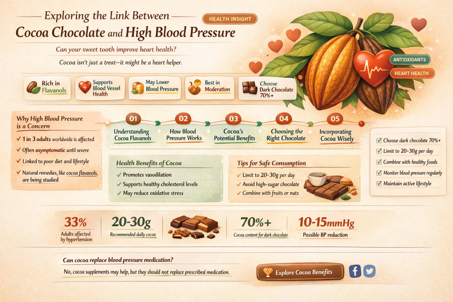 can 86 cocoa chocolate cause high blood pressure