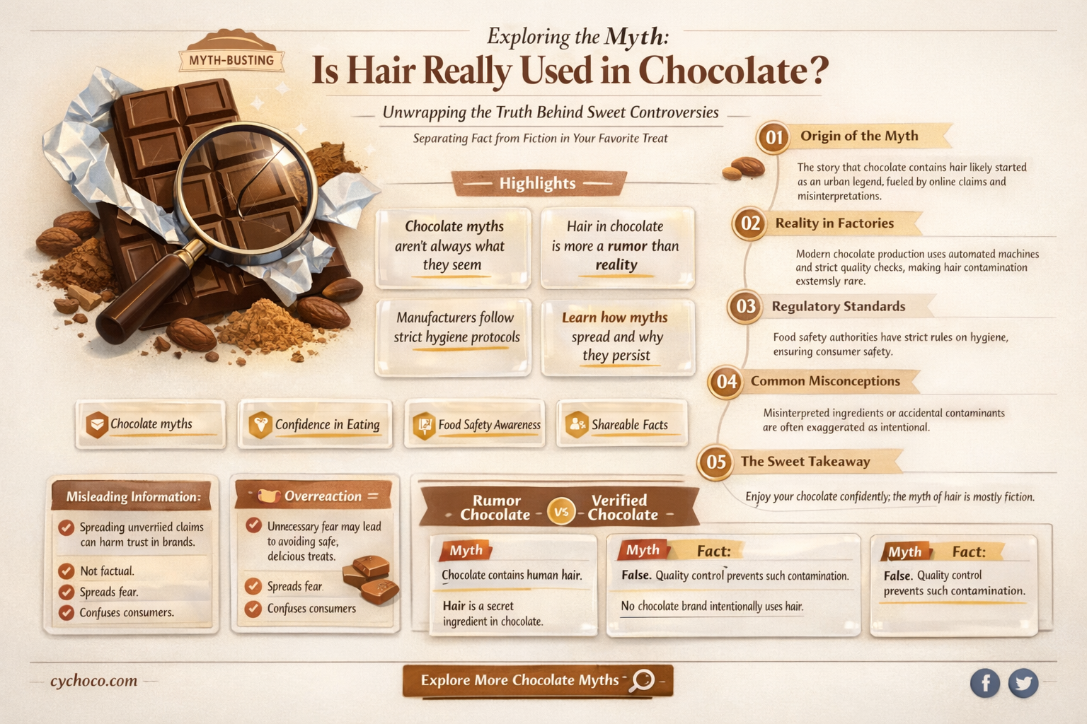 does hair used in chocolate