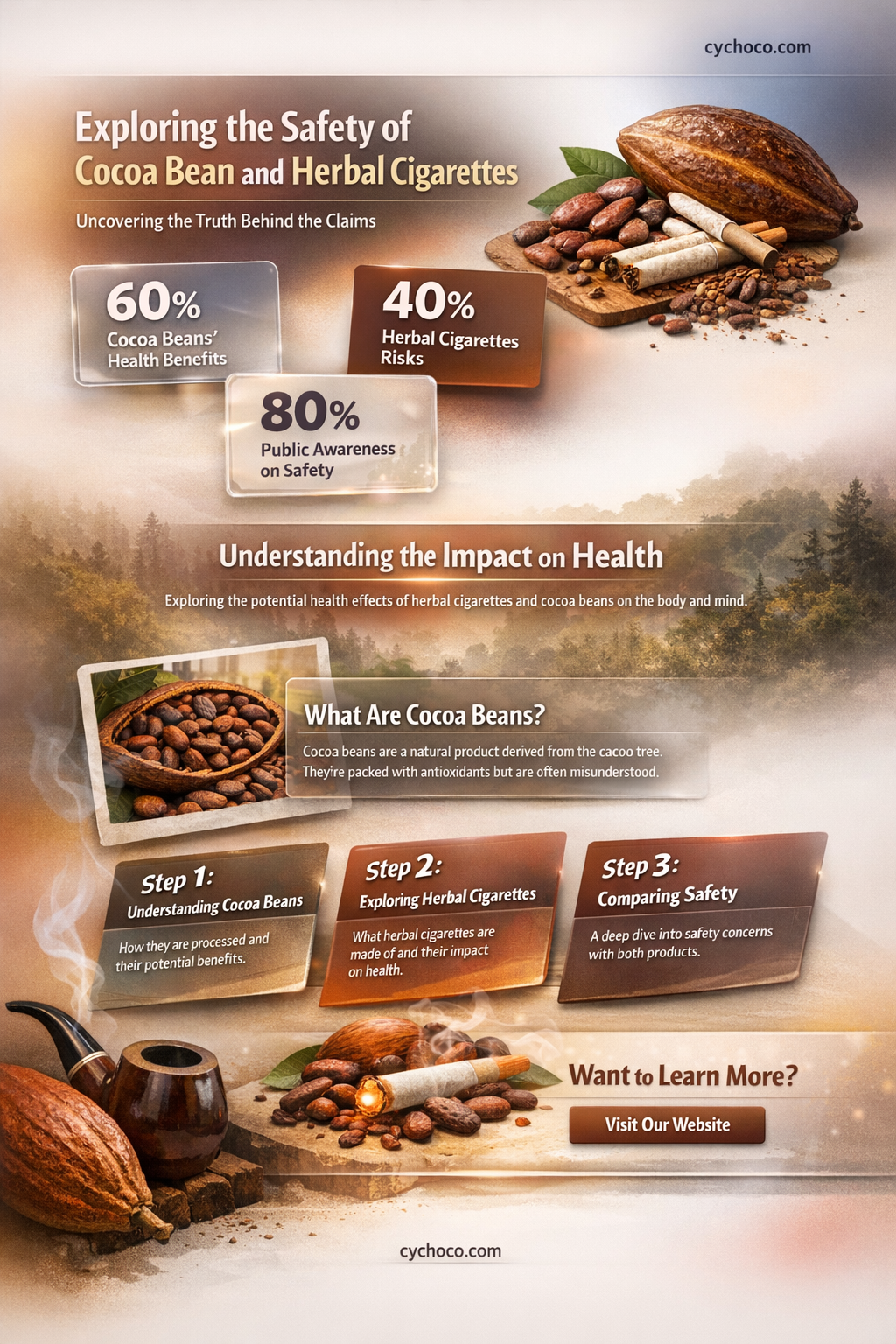 are cocoa bean and herlbal cigarettes safe