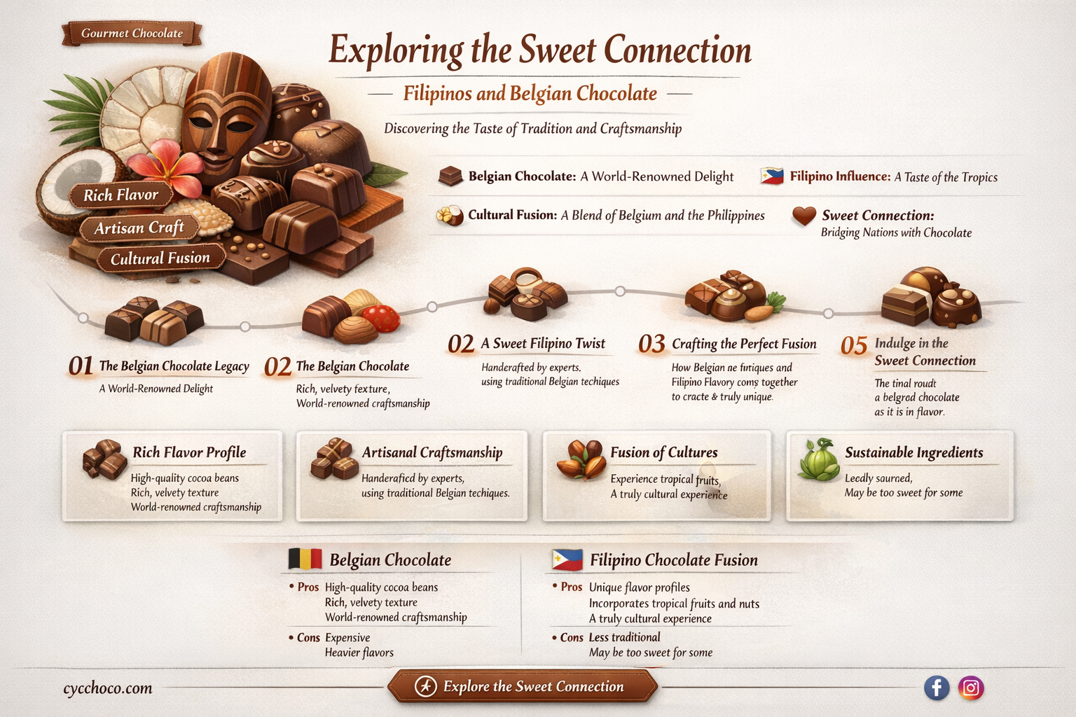 do filipinos use belgian chocolate