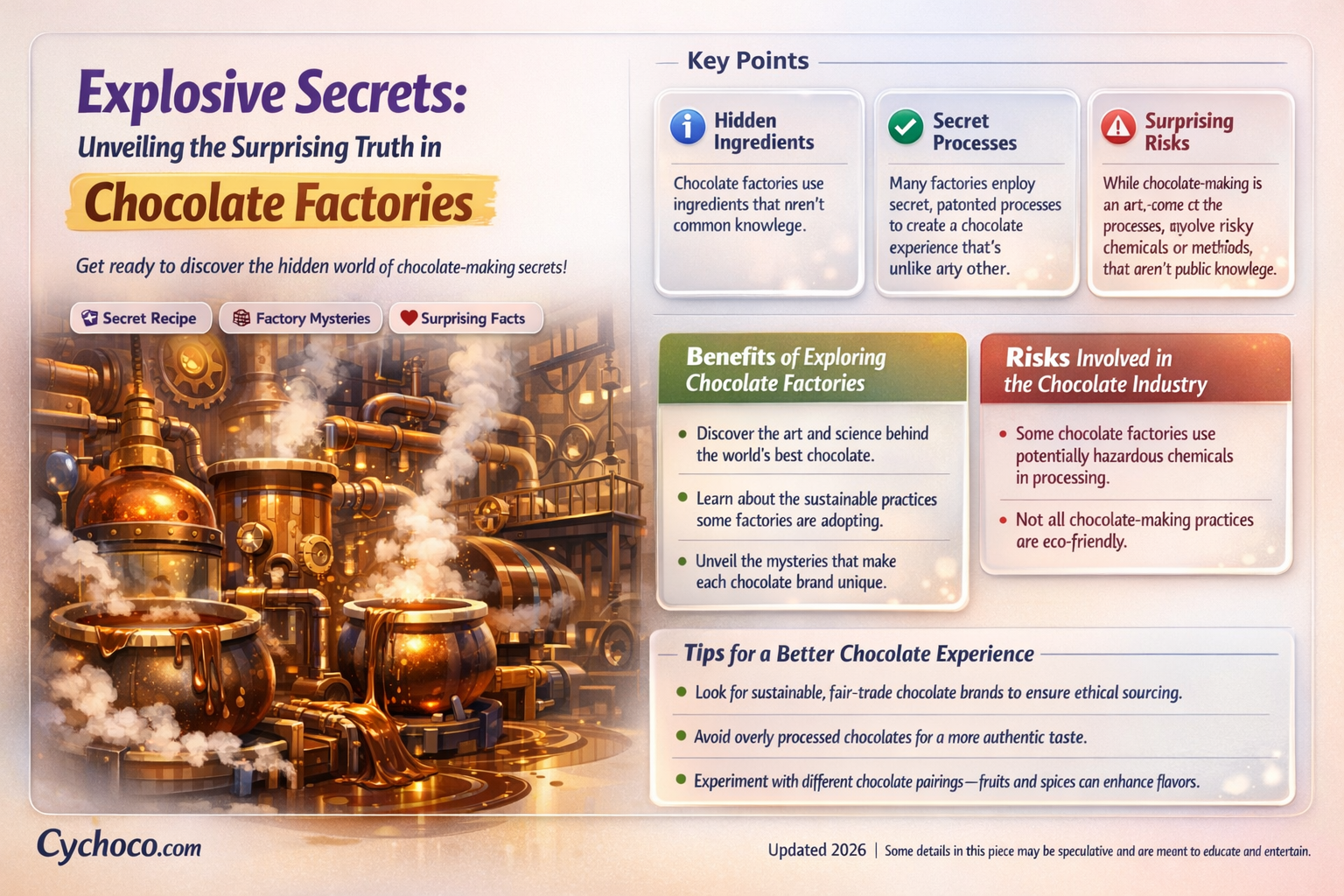 what is explosive in a chocolate factory