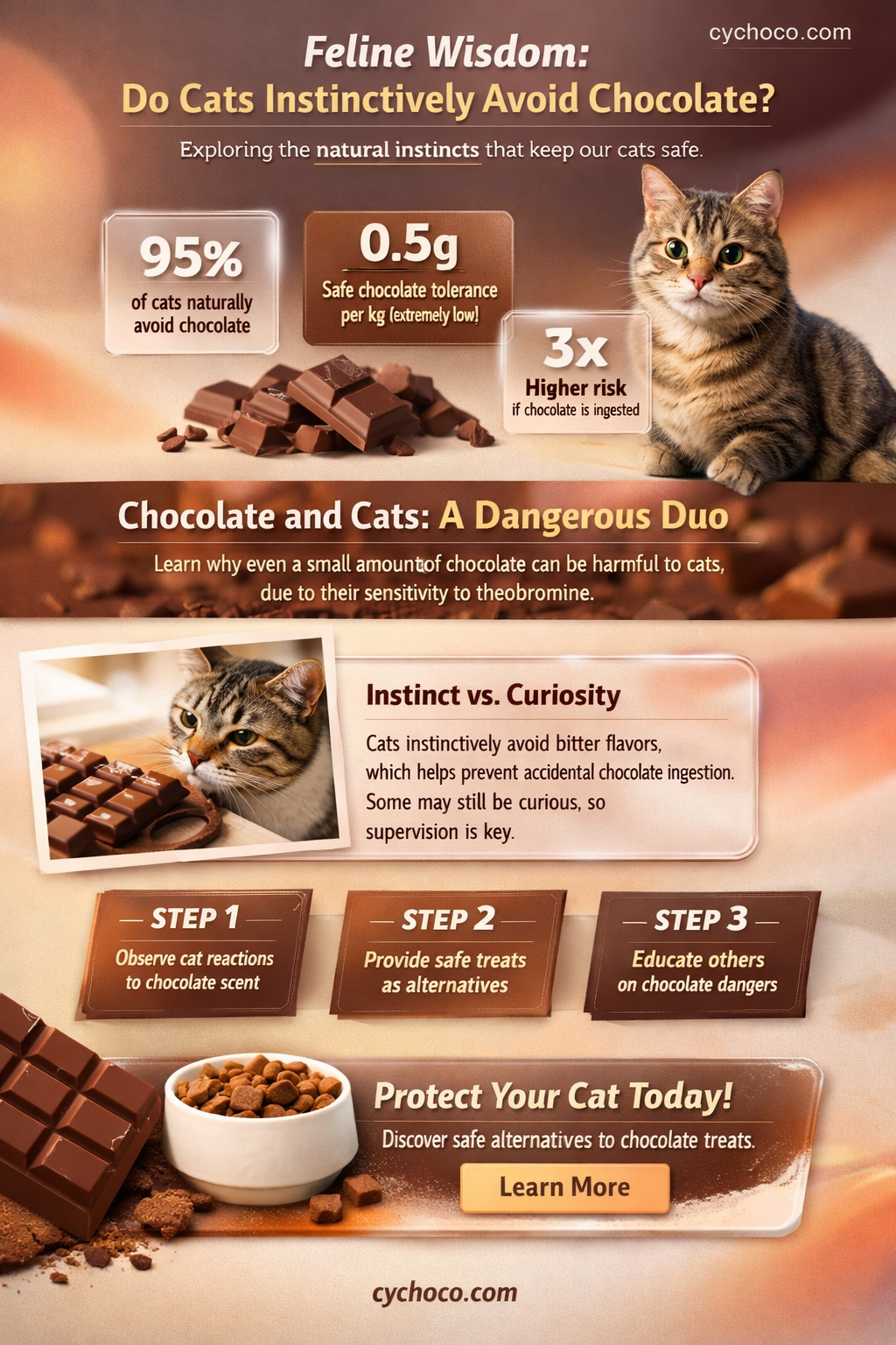 do cats know chocolate is bad