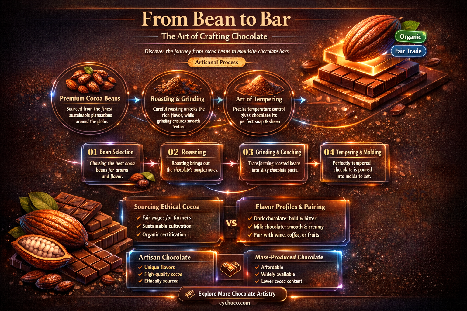 how to make cocoa beans into chocolate