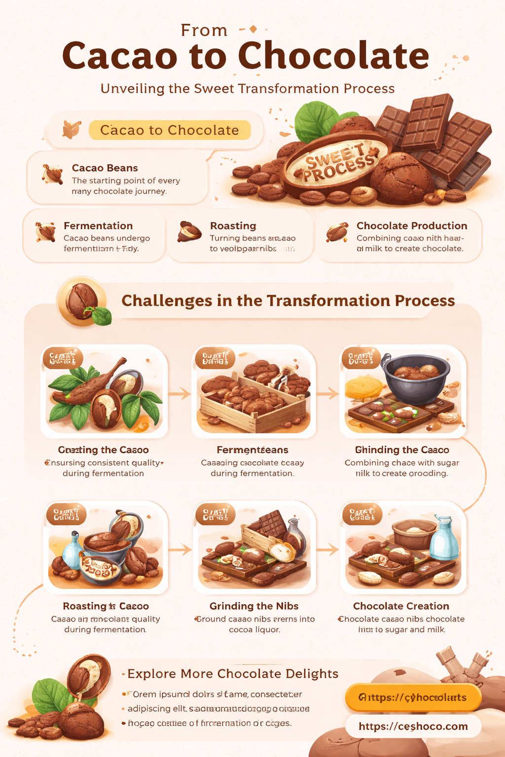 how chocolate is made from cacao