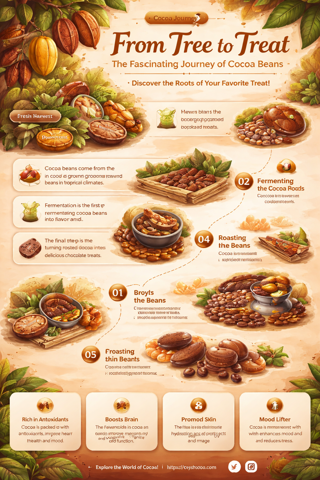 how are cocoa beans made