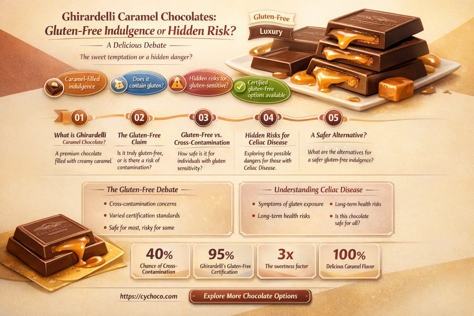 are ghirardelli caramel chocolates gluten free