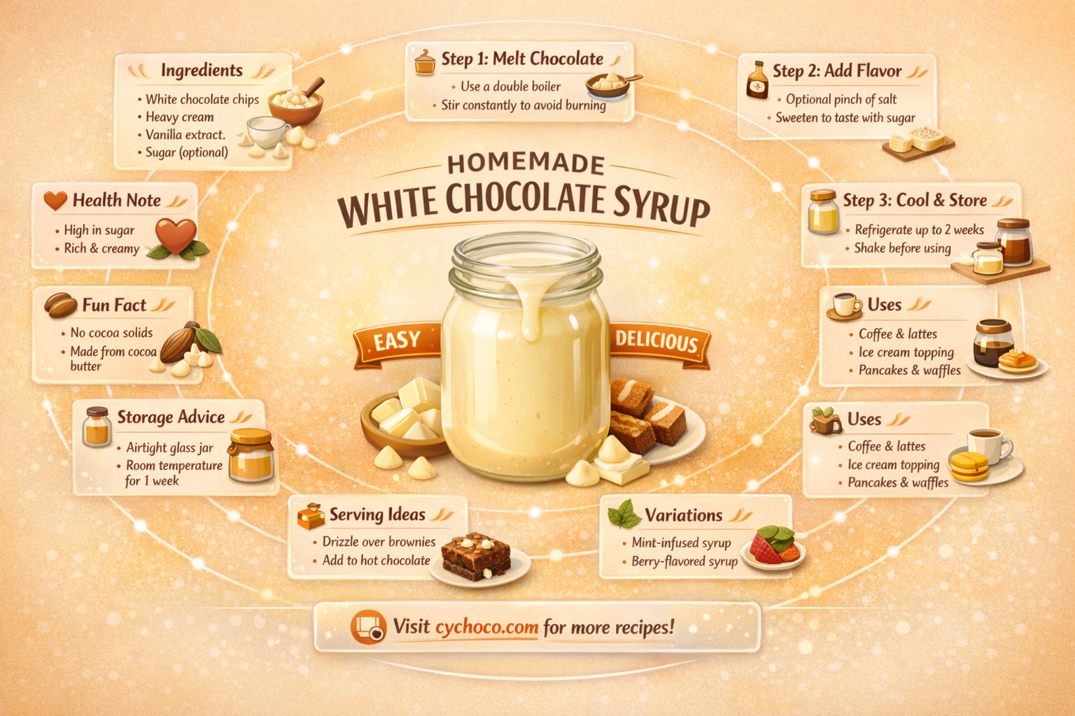 how to make white chocolate syrup