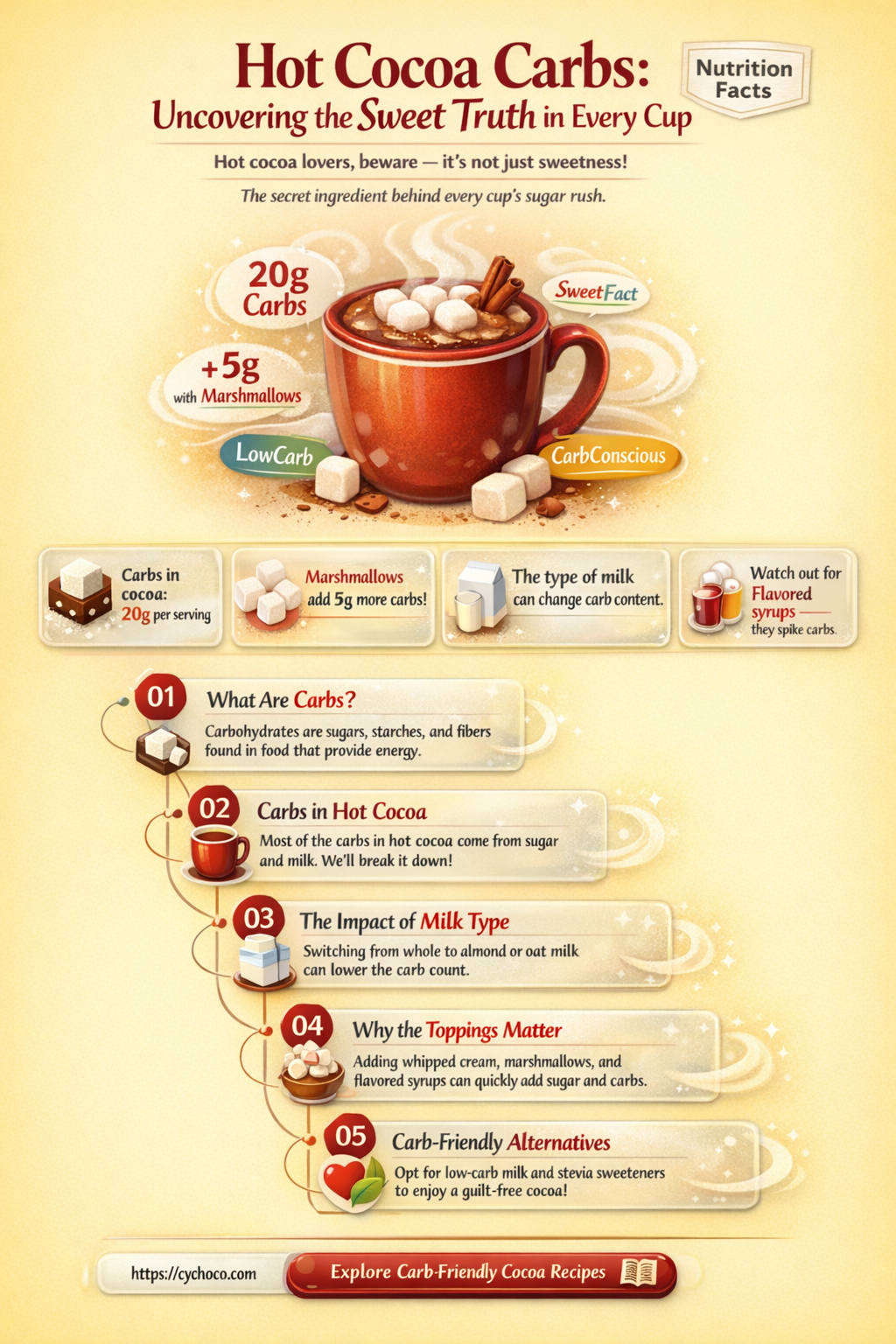 how many carbs in hot cocoa