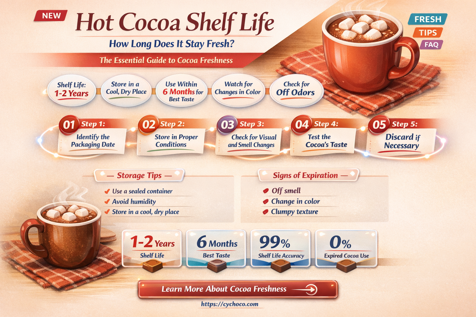 how long does hot cocoa last
