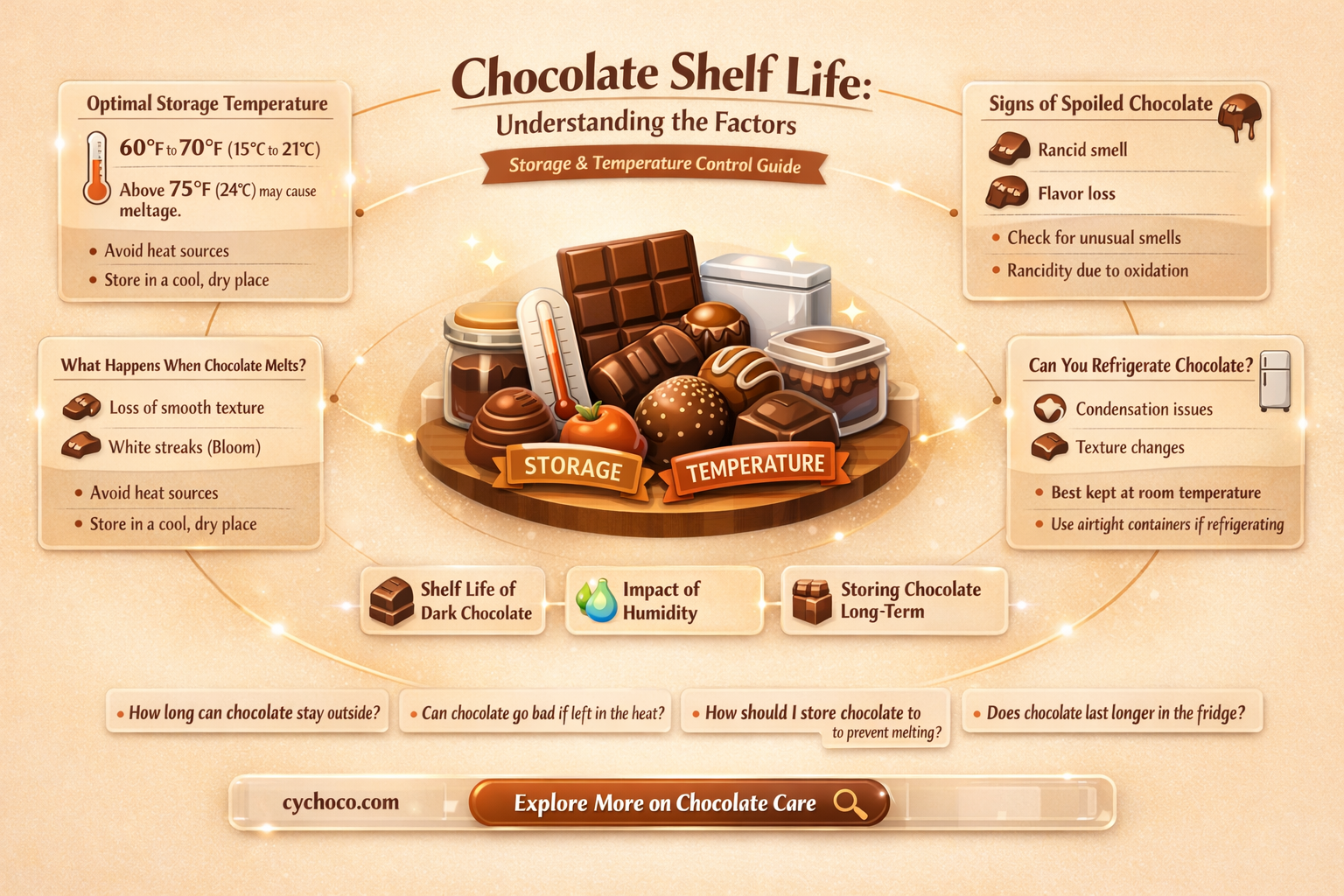 how many days kept it chocolate outside
