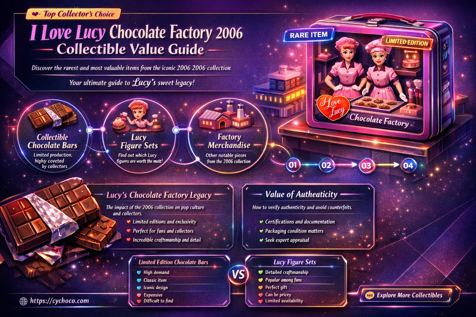what is an i love lucy chocolate factory 2006 value