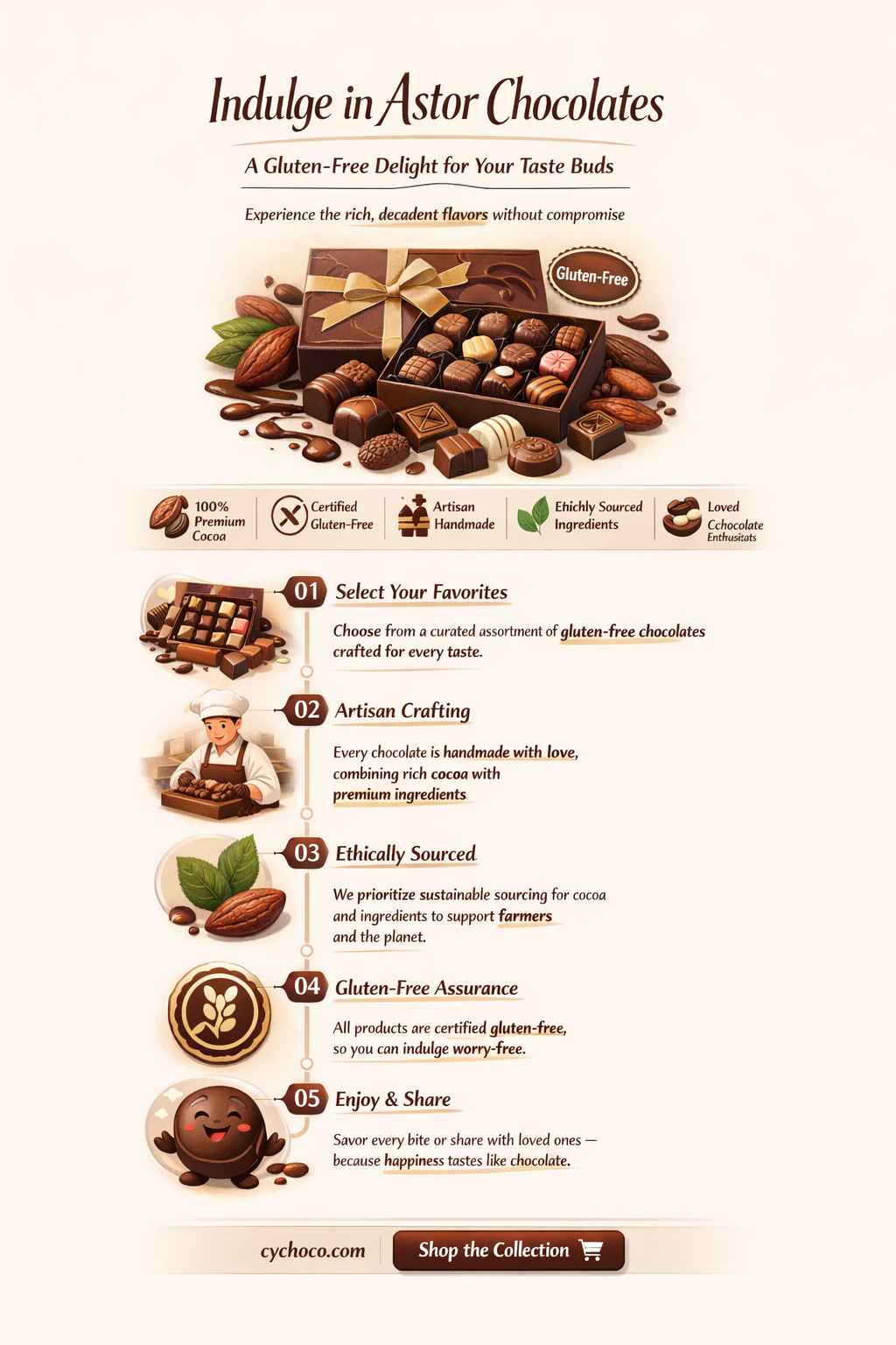 are astor chocolates gluten free