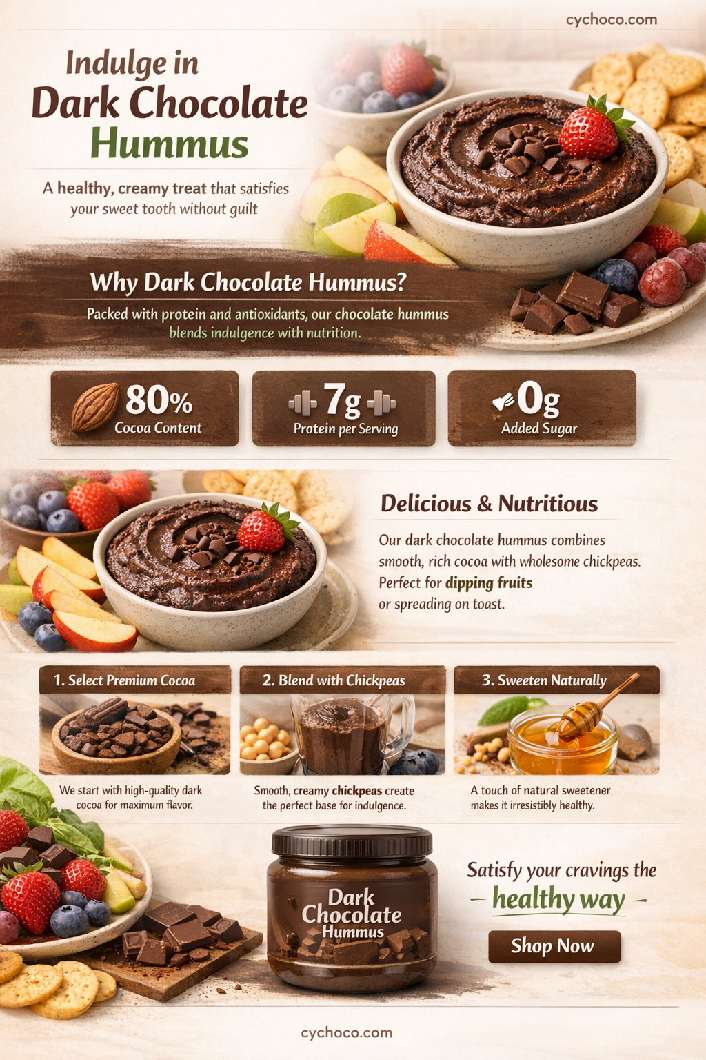 is dark chocolate hummus good for you